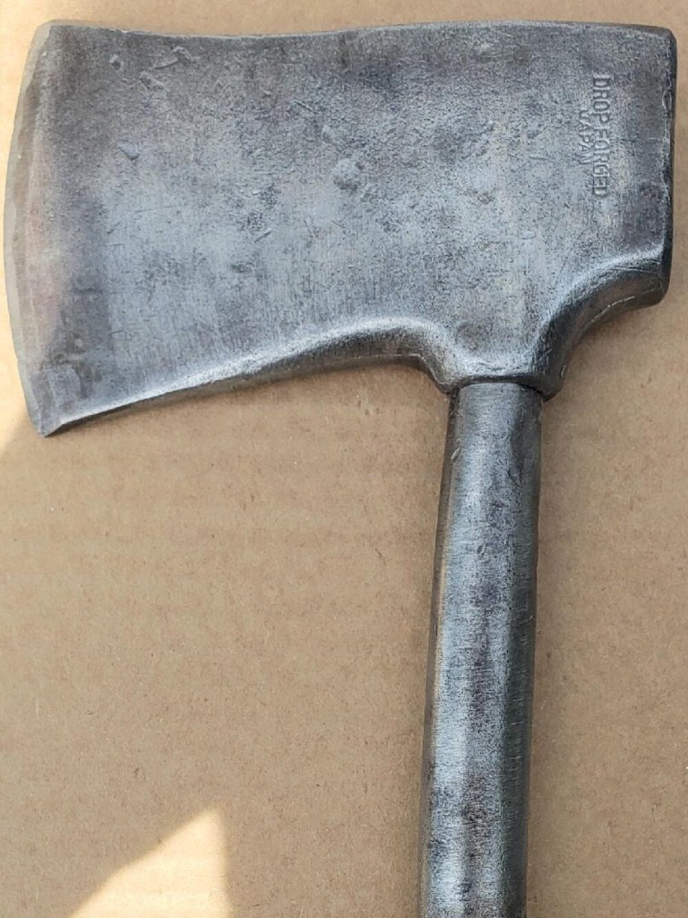 VINTAGE DROP FORGED MADE IN JAPAN HATCHET AXE WITH RUBBER GRIP 13"